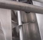 Used Inclined Screw Conveyor, 304 stainless steel. 10