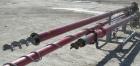 Used Screw Conveyor, Carbon Steel. Approximately 4 1/2