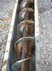Used Screw Conveyor, Carbon Steel. Approximately 12
