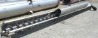 Used Conveying Engineering Screw Conveyor, 304 Stainless Steel. 9'' Diameter x 360'' long x 4-1/2'' pitch screw, (2) sections (1) 240'' long, (1) 120'' long. Trough 10'' wide x 12'' deep with top coo...