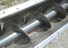 Used Conveying Engineering Screw Conveyor, 304 Stainless Steel. 9'' Diameter x 360'' long x 4-1/2'' pitch screw, (2) sections (1) 240'' long, (1) 120'' long. Trough 10'' wide x 12'' deep with top coo...