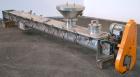Used Screw Conveyor, 304 Stainless Steel, Horizontal. Approximate 9'' diameter x 141'' long x 4-1/2'' pitch screw. Trough 10'' wide x 11'' deep with (3) cover sections. Driven by a 2 hp, 3/60/230/460...