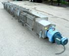 USED: Screw Conveyor, 304 stainless steel, horizontal. 14