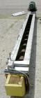 Used Screw Conveyor, 304 Stainless Steel, Horizontal. 10