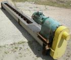 Used Screw Conveyor, 304 Stainless Steel, Horizontal. 10
