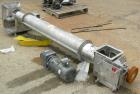Used- Screw Conveyor, 316 stainless steel, vertical section.9
