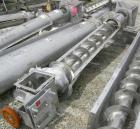 Unused- Screw conveyor, 316 stainless steel, vertical section.9