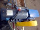 Used Ohio Inclined Screw Conveyor, 304 Stainless Steel. Approximate 12