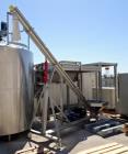 Used S. Howes Inclined Screw Conveyor, Model 6SC20, Stainless Steel. Approximate 6
