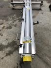 Used- S. Howes Inclined Screw Conveyor, Model 6SC20, Stainless Steel. Approximate 6