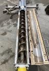 Used- S. Howes Inclined Screw Conveyor, Model 6SC20, Stainless Steel. Approximate 6