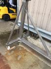 Used- S. Howes Inclined Screw Conveyor, Model 6SC20, Stainless Steel. Approximate 6