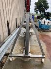 Used- S. Howes Inclined Screw Conveyor, Model 6SC20, Stainless Steel. Approximate 6