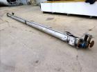 Used Thomas Conveyor Company Screw Conveyor, 304 Stainless Steel, Horizontal.
