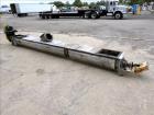 Used Thomas Conveyor Company Screw Conveyor, 304 Stainless Steel, Horizontal.