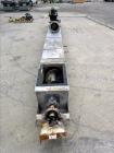 Used Thomas Conveyor Company Screw Conveyor, 304 Stainless Steel, Horizontal.