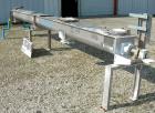 Used Thomas Conveyor Screw Conveyor, 316 Stainless Steel, Horizontal. 8