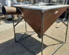 Used Screw Conveyor with Explosion proof motor and carbon steel hopper. Includes 4