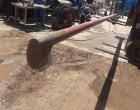 Used Screw Conveyor with Explosion proof motor and carbon steel hopper. Includes 4