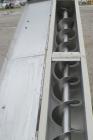 Used Wam Group Inclined Screw Conveyor, Type CXU2L020027511, 304 Stainless Steel. Approximate 8