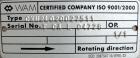 Used Wam Group Inclined Screw Conveyor, Type CXU2L020027511, 304 Stainless Steel. Approximate 8