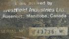 Used Westfield Industries Screw Conveyor, Carbon Steel. 6