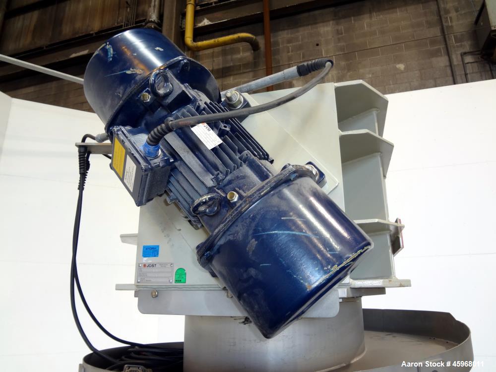 Used Jost Spiral Cooling Conveyor, Type WUF 600/1200, 304 Stainless Steel