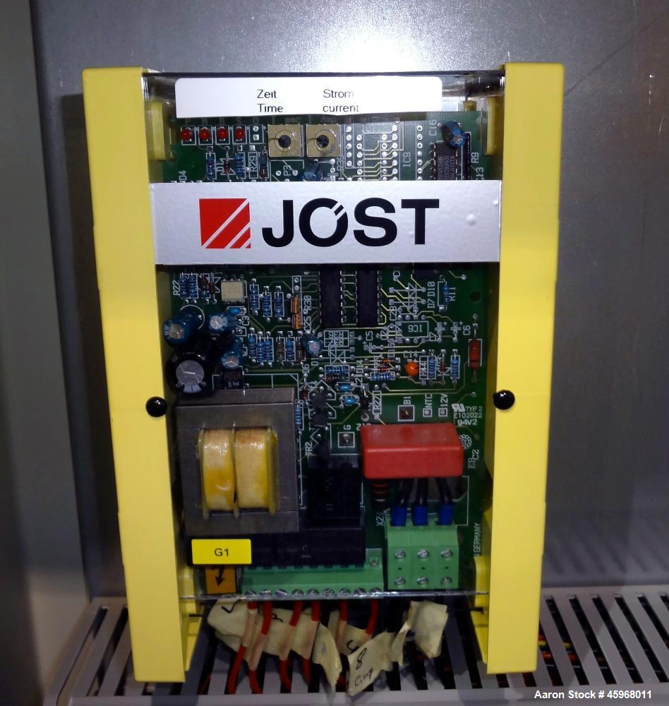 Used Jost Spiral Cooling Conveyor, Type WUF 600/1200, 304 Stainless Steel