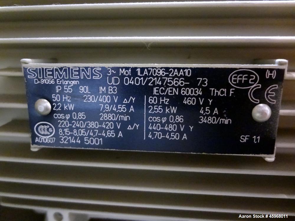 Used Jost Spiral Cooling Conveyor, Type WUF 600/1200, 304 Stainless Steel