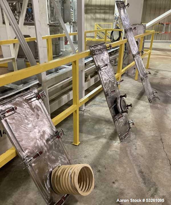 Used Carrier 12" x 18' Stainless Steel Vibrating Conveyor with Covers