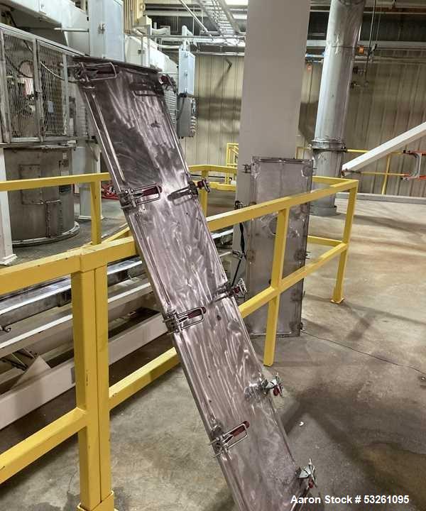 Used Carrier 12" x 18' Stainless Steel Vibrating Conveyor with Covers