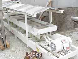 Used Cardwell Vibe-O-Vey Conveyor, Model VC-1659.Plastic trough 22" wide x 179" long x approximately 4" deep.Driven by a 3 hp, 230/460 volt, 1170 rpm motor.Unit includes a stainless steel top canopy,...