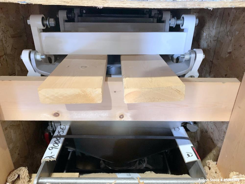 Unused- FEC Food Engineering Corp X-Force Horzonital Motion Conveyor, 304 Stainless Steel. Approximately 21" wide x 12' long pan. Driven by a 1hp, 3/60/230/460 volt, 1200 rpm drive motor. Equip# CY-1...