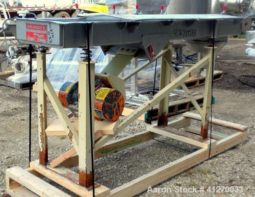 Used General Kinematics Para-Mount II Vibratory Feeder, Model B-616X6, 304 Stainless Steel. 16’’ wide x 72’’ long x 5’’ deep pan. Driven by a (0.36) hp, 3/60/230/460 volt, 1200 rpm motor. 9’’ end bot...