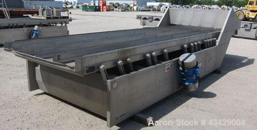 Used- Stainless Steel Key Technology Vibratory Conveyor, Model 432553-1