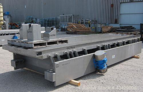 Used- Stainless Steel Key Technology Vibratory Conveyor, Model 432554-1