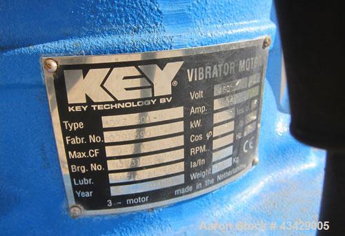 Used- Stainless Steel Key Technology Vibratory Conveyor, Model 432554-1