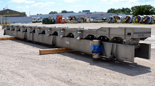 Used Stainless Steel Key Technology Marathon Distribution Vibratory Conveyor