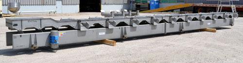 Used Stainless Steel Key Technology Marathon Distribution Vibratory Conveyor