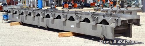 Used Stainless Steel Key Technology Marathon Distribution Vibratory Conveyor