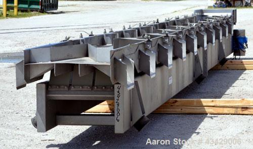 Used Stainless Steel Key Technology Marathon Distribution Vibratory Conveyor