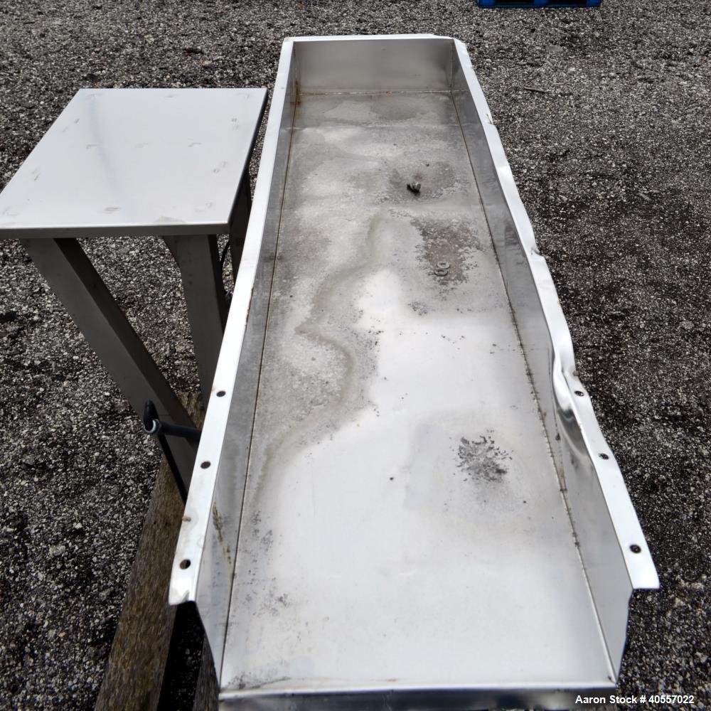Used Meyer Machine Vibratory Conveyor, Model AFN-1660-120