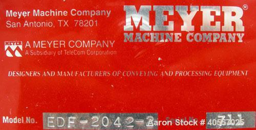 Used Meyer Machine Vibratory Conveyor, Model EDF-2042-2