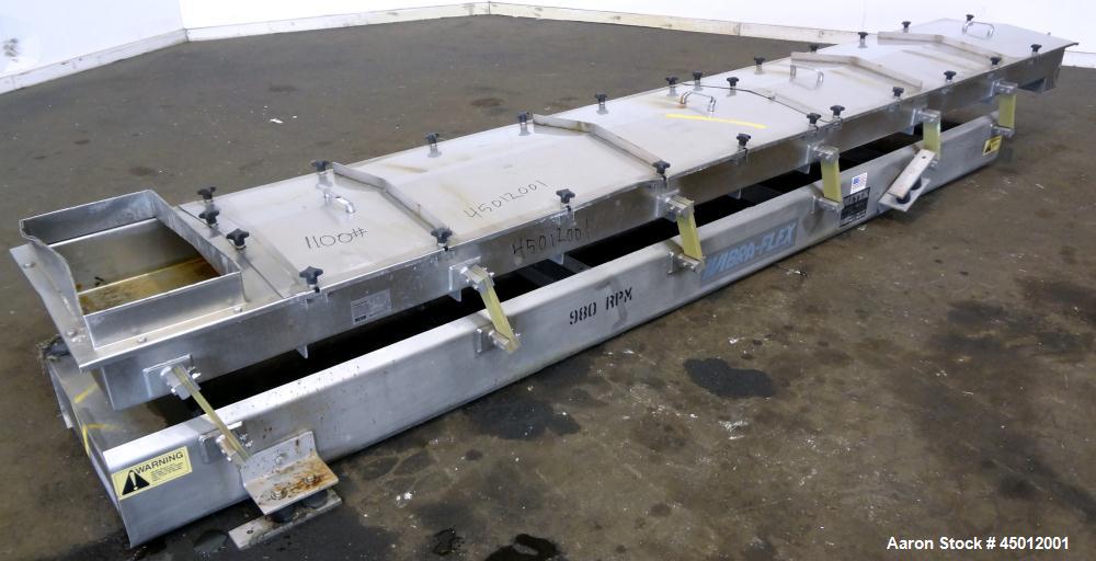 Used Stainless Steel Meyer Machine Vibra-Flex Vibratory Conveyor, Model YF II 2