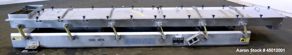 Used Stainless Steel Meyer Machine Vibra-Flex Vibratory Conveyor, Model YF II 2