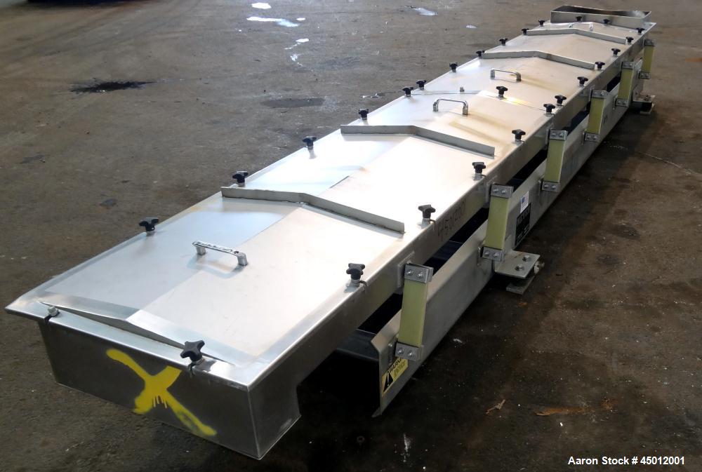 Used Stainless Steel Meyer Machine Vibra-Flex Vibratory Conveyor, Model YF II 2