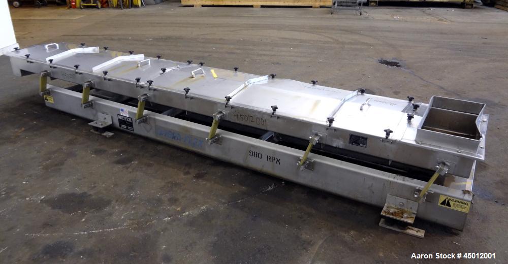 Used Stainless Steel Meyer Machine Vibra-Flex Vibratory Conveyor, Model YF II 2