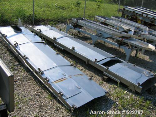 Unused-UNUSED: 30" wide x 27'6" long stainless steel vibrating conveyor, totally enclosed. Manufactured by Triple S Dynamics, Dallas, Texas. Conveyor is a "slip-stick" horizontal differential conveyo...