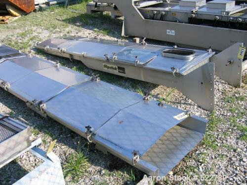 Unused-UNUSED: 30" wide x 27'6" long stainless steel vibrating conveyor, totally enclosed. Manufactured by Triple S Dynamics, Dallas, Texas. Conveyor is a "slip-stick" horizontal differential conveyo...