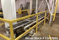 Used Carrier 12" x 18' Stainless Steel Vibrating Conveyor with Covers